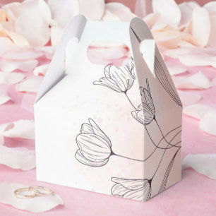 Romantischer Rosa Watercolor Geschenkschachtel