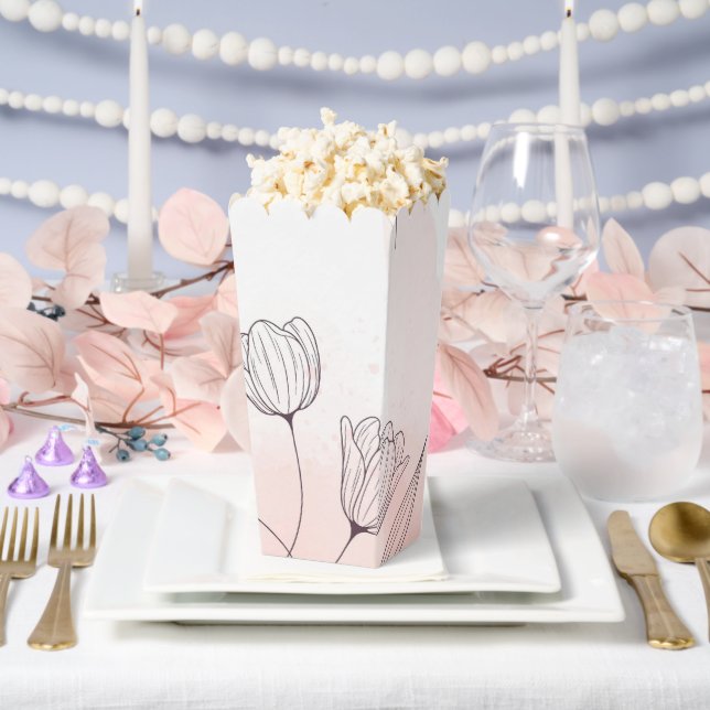 Romantischer Rosa Watercolor Geschenkschachtel (Hochzeit)