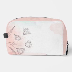 Romantischer Rosa Watercolor Waschbeutel