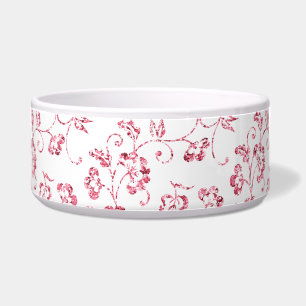 Romantischer rosafarbener Glitzer Napf