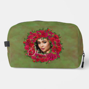 Romantischer Rosen-Foto-Rahmen für Verliebte Waschbeutel