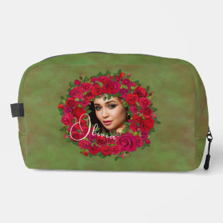 Romantischer Rosen-Foto-Rahmen für Verliebte Waschbeutel