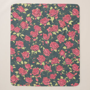 Romantischer Rosengarten Sherpadecke