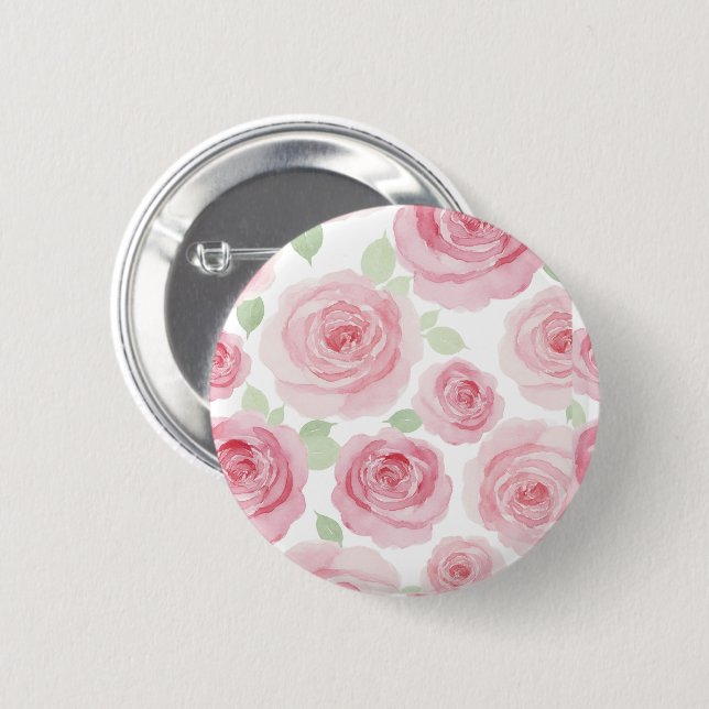 Romantischer Rosenknopf Button (Vorne & Hinten)