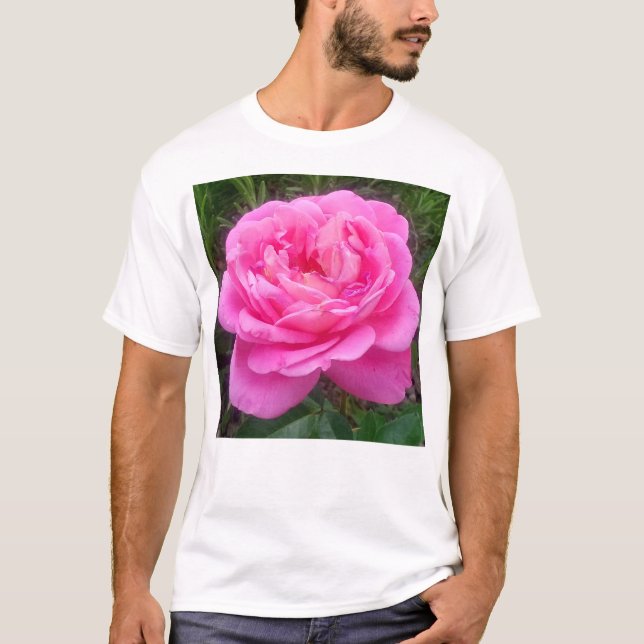 Romantischer Rosenstück "Leonardo Da Vinci" T - Sh T-Shirt (Vorderseite)