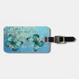 Romantischer Schmetterlingsgepäck Gepäckanhänger