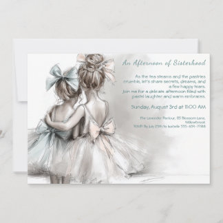 Romantischer Schwestertag Tee Nachmittag Einladung