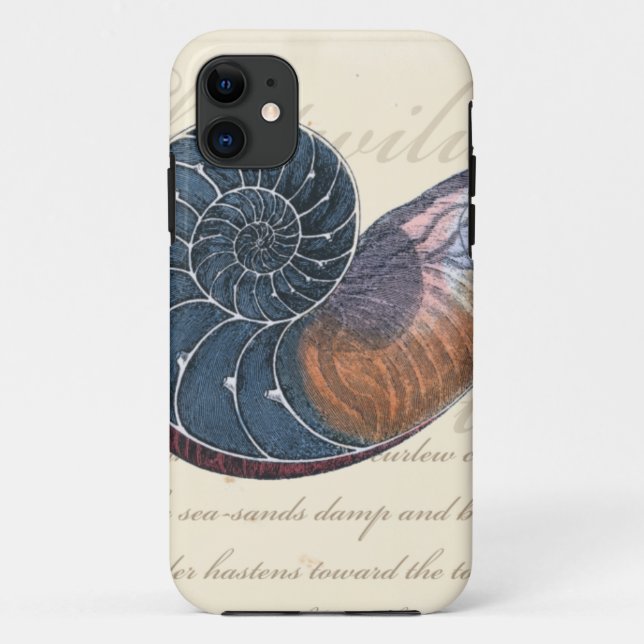 Romantischer Seashell Case-Mate iPhone Hülle (Rückseite)