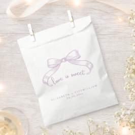 Romantischer Sketched Bow | Lilac Liebe ist süß Geschenktütchen