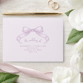 Romantischer Sketched Bow | Lilac selbst adressier