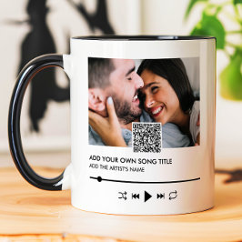 Romantischer Songtitel & Künstler Musikplayer Tasse