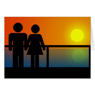 Romantischer Sonnenuntergang