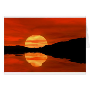 Romantischer Sonnenuntergang