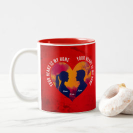 Romantischer Sonnenuntergang Seelenverwandte Dein  Zweifarbige Tasse