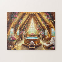 Romantischer Spa-Rückzugsort Jacuzzi Loft mit Lich