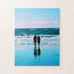Romantischer Spaziergang am Strand - 11x14 - 252 S Puzzle