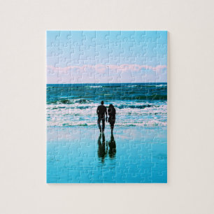 Romantischer Spaziergang am Strand - 8x10 - 110 St Puzzle