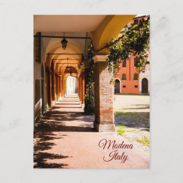 Romantischer Spazierweg in Hübsch Modena, Italien Postkarte