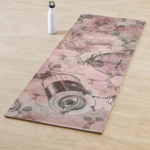 Romantischer Steampunk Antikes Vintages Ephemera Yogamatte