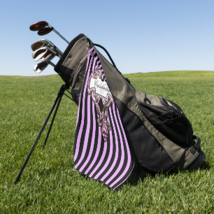 Romantischer Steampunk Goth Personalisiert Golfhandtuch