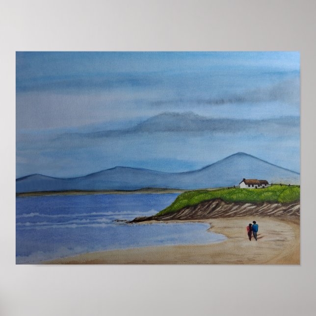 Romantischer Tag am Strand Poster (Vorne)