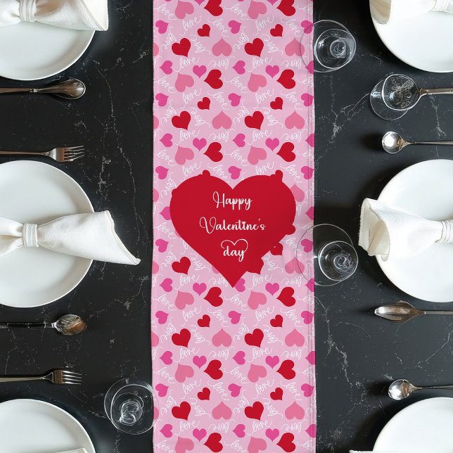 Romantischer Tischläufer als Geschenk für die Ehef (Romantic Table Runner Gift for Wife Valentine)