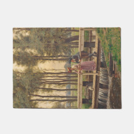 Romantischer Treffpunkt (von Edmund Blair Leighton Fußmatte