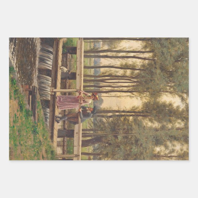 Romantischer Treffpunkt (von Edmund Blair Leighton Geschenkpapier Set (Vorderseite)