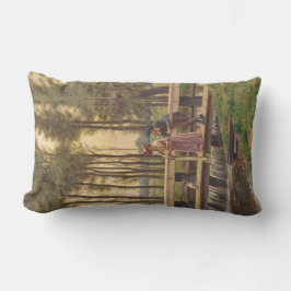 Romantischer Treffpunkt (von Edmund Blair Leighton Lendenkissen