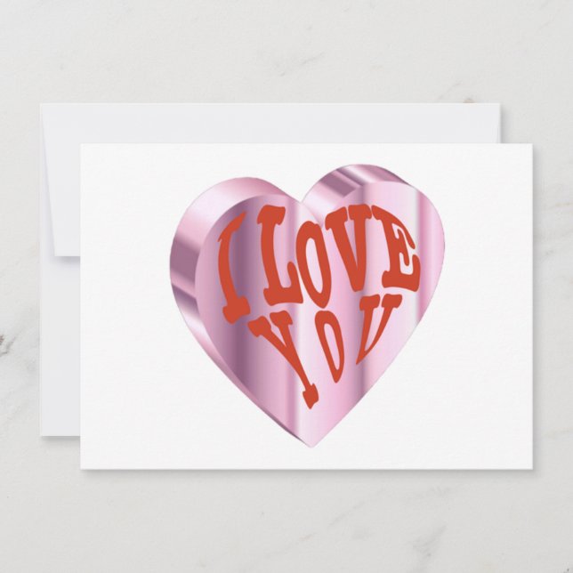 Romantischer Trendiger Valentinstag Feiertagskarte (Vorderseite)