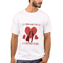 Romantischer Valentiner Männerweiße Crew Neck T -