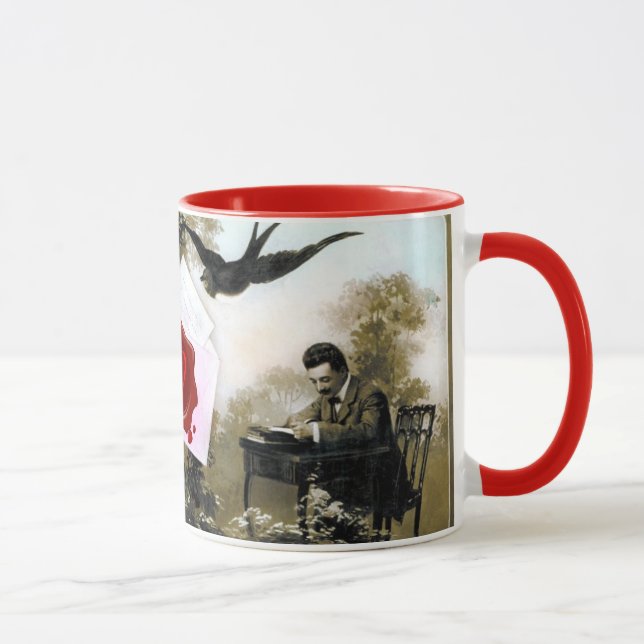 ROMANTISCHER VALENTINSCHREIBER, ROTWACHS SIEGEL MO TASSE (Rechts)