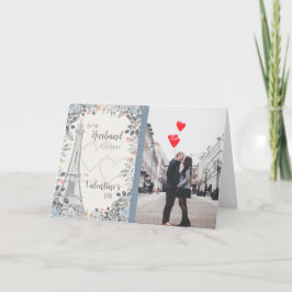 Romantischer Valentinstag, Eiffelturm Feiertagskarte