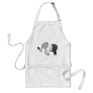 Romantischer Valentinstag-Elefant Schürze