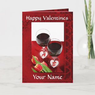 Romantischer Valentinstag Feiertagskarte