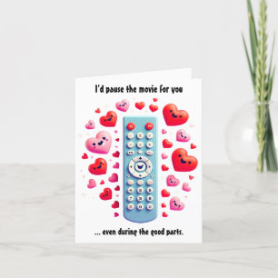 Romantischer Valentinstag Ich hielt den Film an Feiertagskarte