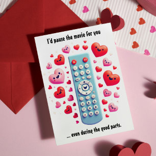 Romantischer Valentinstag Ich hielt den Film an Feiertagskarte