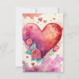 Romantischer Valentinstag Karte