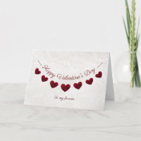Romantischer Valentinstag Rotes Herz Jagd Verlobte