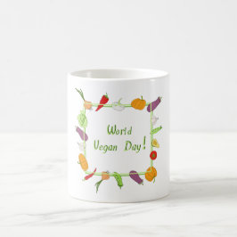 Romantischer Vegetariertag Minimalistisch Niedlich Kaffeetasse