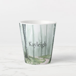 Romantischer verzauberter Weihnachtswald Milchtasse