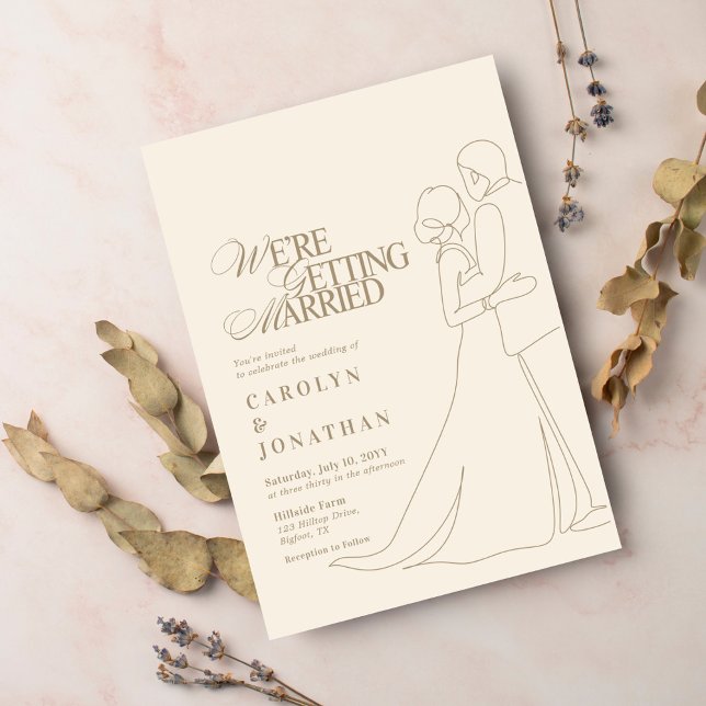 Romantischer Vintag Gold Monogram Wedding Dance Einladung (Von Creator hochgeladen)