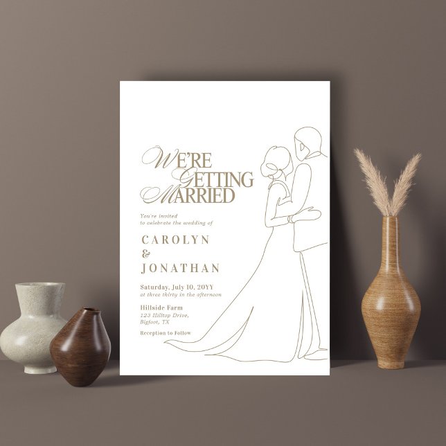 Romantischer Vintag Gold Monogram Wedding Dance Einladung (Von Creator hochgeladen)