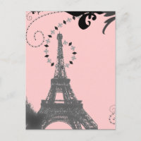 Romantischer Vintage-Eiffelturm Paris Hochzeit