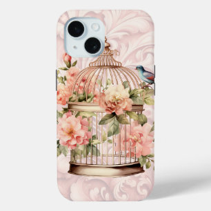 Romantischer Vintage-Wasserfarben-Floraler-Vogelkä Case-Mate iPhone Hülle