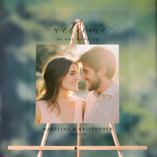 Romantischer warmer minimalistischer Foto Acrylschild