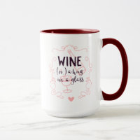 Romantischer Wein ist ein Schluck in einem Glas