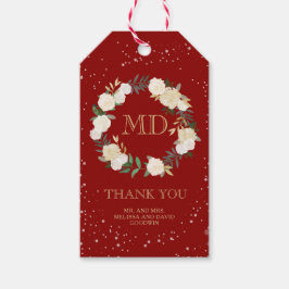 Romantischer Winter Wedding Favor Geschenk Hang Ta Geschenkanhänger