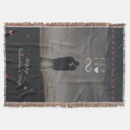 Romantisches 14. Februar Infinity Valentinstag-Des Decke