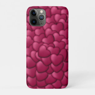 Romantisches 3D-Rot-Herzen-Muster-32322 Case-Mate iPhone Hülle